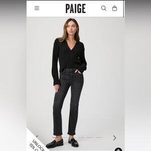 Cindy Straight Jean- Black Willow